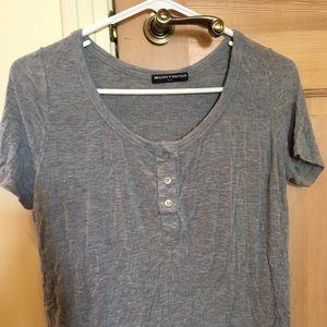 Brandy Melville soft grey tee